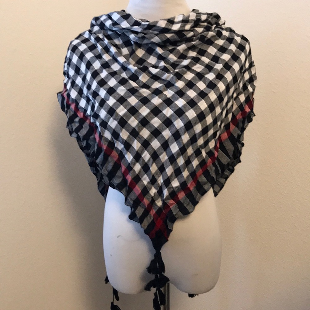 💙3 for $15💙 Plaid Scarf with Tassels